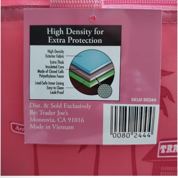 Trader Joe’s small pink cooler - Picture 2 of 2